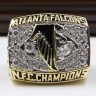 NFC 1998 Atlanta Falcons Championship Replica Fan Ring with Wooden Display Case