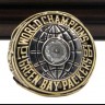 NFL 1966 Super Bowl I Green Bay Packers Championship Replica Fan Ring with Wooden Display Case