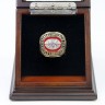 NFL 1969 Super Bowl IV Kansas City Chiefs Championship Replica Fan Ring with Wooden Display Case