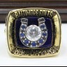 NFL 1970 Super Bowl V Baltimore Colts Championship Replica Fan Ring with Wooden Display Case