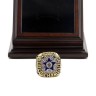 NFL 1971 Super Bowl VI Dallas Cowboys Championship Replica Fan Ring with Wooden Display Case