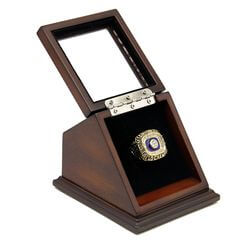 NFL 1972 Super Bowl VII Miami Dolphins Championship Replica Fan Ring with Wooden Display Case