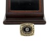 NFL 1974 Super Bowl IX Pittsburgh Steelers Championship Replica Fan Ring with Wooden Display Case