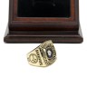 NFL 1974 Super Bowl IX Pittsburgh Steelers Championship Replica Fan Ring with Wooden Display Case