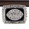 NFL 1976 Super Bowl XI Los Angeles/Oakland Raiders Championship Replica Fan Ring with Wooden Display Case