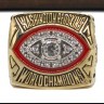 NFL 1982 Super Bowl XVII Washington Redskins Championship Replica Fan Ring with Wooden Display Case