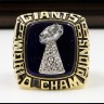 NFL 1986 Super Bowl XXI New York Giants Championship Replica Fan Ring with Wooden Display Case