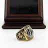 NFL 1988 Super Bowl XXIII San Francisco 49Ers Championship Replica Fan Ring with Wooden Display Case