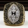 NFL 1989 Super Bowl XXIV San Francisco 49Ers Championship Replica Fan Ring with Wooden Display Case