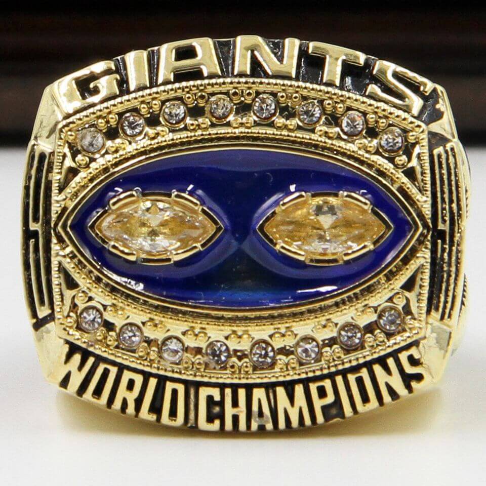 NFL 1990 Super Bowl XXV New York Giants Championship Replica Ring