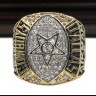 NFL 1992 Super Bowl XXVII Dallas Cowboys Championship Replica Fan Ring with Wooden Display Case