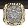 NFL 1995 Super Bowl XXX Dallas Cowboys Championship Replica Fan Ring with Wooden Display Case