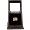 NFL 1997 Super Bowl XXXII Denver Broncos 18K Gold-Plated Championship Replica Fan Ring with Wooden Display Case