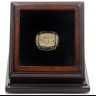 NFL 1997 Super Bowl XXXII Denver Broncos 18K Gold-Plated Championship Replica Fan Ring with Wooden Display Case