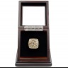 NFL 1998 Super Bowl XXXIII Denver Broncos 18K Gold-Plated Championship Replica Fan Ring with Wooden Display Case