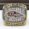NFL 2000 Super Bowl XXXV Baltimore Ravens Championship Replica Fan Ring with Wooden Display Case