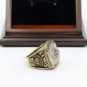 NFL 2000 Super Bowl XXXV Baltimore Ravens Championship Replica Fan Ring with Wooden Display Case