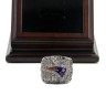 NFL 2001 Super Bowl XXXVI New England Patriots Championship Replica Fan Ring with Wooden Display Case