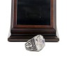 NFL 2001 Super Bowl XXXVI New England Patriots Championship Replica Fan Ring with Wooden Display Case