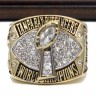 NFL 2002 Super Bowl XXXVII Tampa Bay Buccaneers Championship Replica Fan Ring with Wooden Display Case