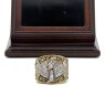 NFL 2002 Super Bowl XXXVII Tampa Bay Buccaneers Championship Replica Fan Ring with Wooden Display Case
