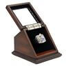 NFL 2003 Super Bowl XXXVIII New England Patriots Championship Replica Fan Ring with Wooden Display Case
