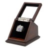 NFL 2003 Super Bowl XXXVIII New England Patriots Championship Replica Fan Ring with Wooden Display Case