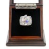 NFL 2003 Super Bowl XXXVIII New England Patriots Championship Replica Fan Ring with Wooden Display Case