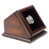 NFL 2003 Super Bowl XXXVIII New England Patriots Championship Replica Fan Ring with Wooden Display Case