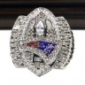 NFL 2004 Super Bowl XXXIX New England Patriots Championship Replica Fan Ring with Wooden Display Case