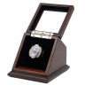 NFL 2004 Super Bowl XXXIX New England Patriots Championship Replica Fan Ring with Wooden Display Case