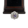NFL 2004 Super Bowl XXXIX New England Patriots Championship Replica Fan Ring with Wooden Display Case
