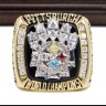 NFL 2005 Super Bowl XL Pittsburgh Steelers Championship Replica Fan Ring with Wooden Display Case