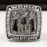 NFL 2007 Super Bowl XLII New York Giants Championship Replica Fan Ring with Wooden Display Case - Manning