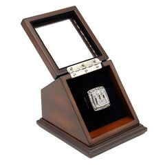 NFL 2007 Super Bowl XLII New York Giants Championship Replica Fan Ring with Wooden Display Case - Manning