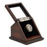 NFL 2008 Super Bowl XLIII Pittsburgh Steelers Championship Replica Fan Ring with Wooden Display Case - Roethlisberger