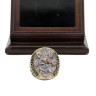 NFL 2008 Super Bowl XLIII Pittsburgh Steelers Championship Replica Fan Ring with Wooden Display Case - Roethlisberger