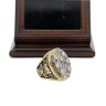 NFL 2008 Super Bowl XLIII Pittsburgh Steelers Championship Replica Fan Ring with Wooden Display Case - Roethlisberger