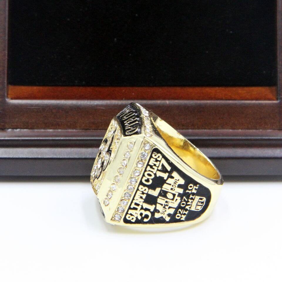 NFL 2009 Super Bowl XLIV New Orleans Saints Championship Replica Ring Brees