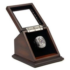 NFL 2012 Super Bowl XLVII Baltimore Ravens Championship Replica Fan Ring with Wooden Display Case - Flacco