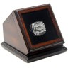 NFL 2013 Super Bowl XLVIII Seattle Seahawks Championship Replica Fan Ring with Wooden Display Case - Wilson 