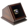 NHL 1984 Edmonton Oilers Stanley Cup Championship Replica Fan Ring with Wooden Display Case