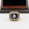 NHL 1984 Edmonton Oilers Stanley Cup Championship Replica Fan Ring with Wooden Display Case