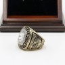 NHL 1985 Edmonton Oilers Stanley Cup Championship Replica Fan Ring with Wooden Display Case