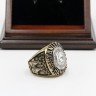 NHL 1985 Edmonton Oilers Stanley Cup Championship Replica Fan Ring with Wooden Display Case