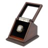 NHL 1987 Edmonton Oilers Stanley Cup Championship Replica Fan Ring with Wooden Display Case