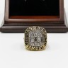 NHL 1987 Edmonton Oilers Stanley Cup Championship Replica Fan Ring with Wooden Display Case