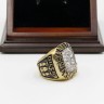 NHL 1987 Edmonton Oilers Stanley Cup Championship Replica Fan Ring with Wooden Display Case