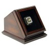 NHL 1989 Calgary Flames Stanley Cup Championship Replica Fan Ring with Wooden Display Case