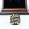 NHL 1989 Calgary Flames Stanley Cup Championship Replica Fan Ring with Wooden Display Case